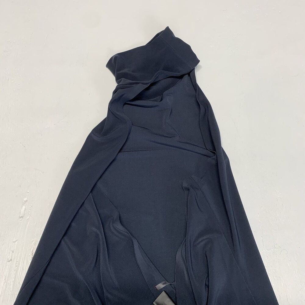 Norma Kamali Women’s Halterneck Maxi Dress Size L (40) Super Soft Deep Blue - Picture 10 of 12